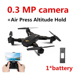 TIANQU VISUO XS809W Quadcopter Mini Foldable Selfie Drone with Wifi FPV 0.3MP/2MP Camera Altitude Hold RC Drone