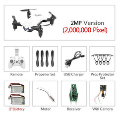 Foldable Mini Drone With/Without Camera RC Helicopter With Hold Mode RC Quadcopter With Headless Mode Altitude Hold Toys For Kid