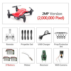 Foldable Mini Drone With/Without Camera RC Helicopter With Hold Mode RC Quadcopter With Headless Mode Altitude Hold Toys For Kid