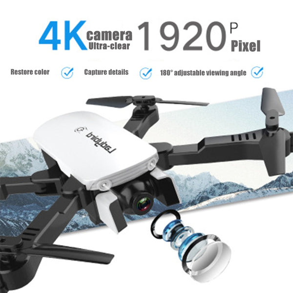 New 4K Dual camera Drone HD Camera Follow me WIFI FPV RC Quadcopter Foldable Selfie Live Video Altitude Hold Auto Return RC Dron
