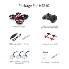 Holy Stone HS210 Mini RC Drone Toy Headless Drones Mini RC Quadrocopter Quadcopter Dron One Key Land Auto Hovering Helicopter