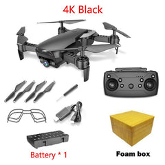 LAUMOX M69G FPV Drone with 4K HD Camera Drone Wide-angle WiFi Foldable Selfie Drone Optical flow RC Quadcopter Vs E58 M69 Dron