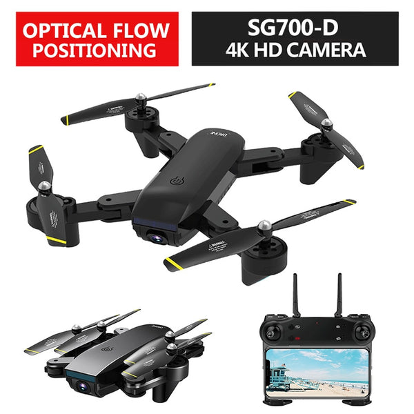 VODOOL SG700-D WiFi FPV RC Drone With 4K 1080P 720P Dual Camera Optical Flow Real Time Aerial Video RC Quadcopter Foldable Dron
