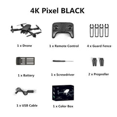 R8 Foldable RC Quadcopter 4k selfie Drone HD dual Camera FPV ladybird altitude hold optical flow Camera drone helicopter