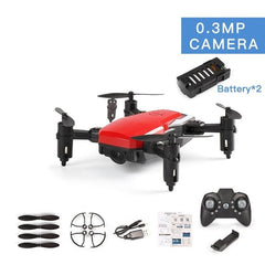 LF606 2 Batteries Drone Without Camera/0.3MP/720P FPV Quadcopter Foldable RC HD Altitude Hold Mini Drone RC Helicopter