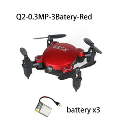 Q2 Mini Drone Wifi FPV RC Foldable Selfie Egg Drone With 0.3MP Camera  2.4G attitude hold RC pocket toy mini racing quadcopter