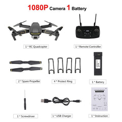 GLOBAL DRONE GW89 RC Drone with Camera 1080P Wifi FPV Gesture Photo Video Altitude Hold Foldable RC Selfie Quadcopter For Kids