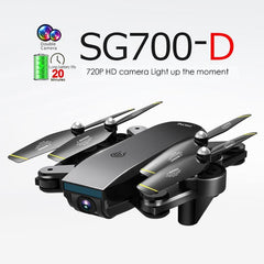 SG700-Dual Camera WiFi FPV RC Drone 20 min Flying Folding 4K 1080P 720P Quadcopter Optical Flow Lens APP Watching Helicopter