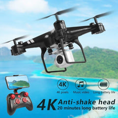 KY101D RC Helicopter Drone with HD WIFI FPV 4K 16MP Camera 2.4G 4-axis RC Aircraft Drones 20 Minutes Long Fly Time