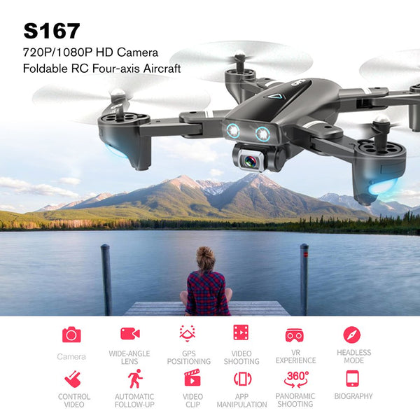 Drone 4k HD Camera GPS Drone 5G WiFi FPV 1080P No Signal Return RC Helicopter Flight 20 Minutes Quadcopter Drone with Camera
