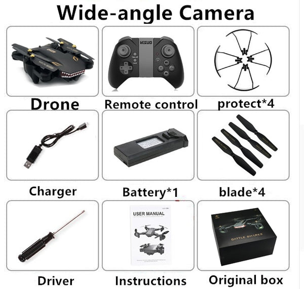 New Visuo XS809S Mini Foldable Selfie RC Drone Wifi FPV Camera 20 minutes of flight time RC Quadcopter XS809HW Upgraded Version
