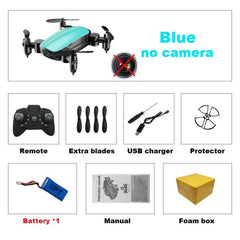 Teeggi T10 Mini Drone With/Without Camera HD Foldable RC Quadcopter Altitude Hold Helicopter WiFi FPV Micro Pocket Selfie Dron