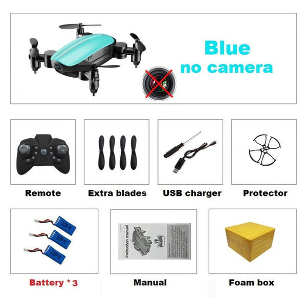 Teeggi T10 Mini Drone With/Without Camera HD Foldable RC Quadcopter Altitude Hold Helicopter WiFi FPV Micro Pocket Selfie Dron